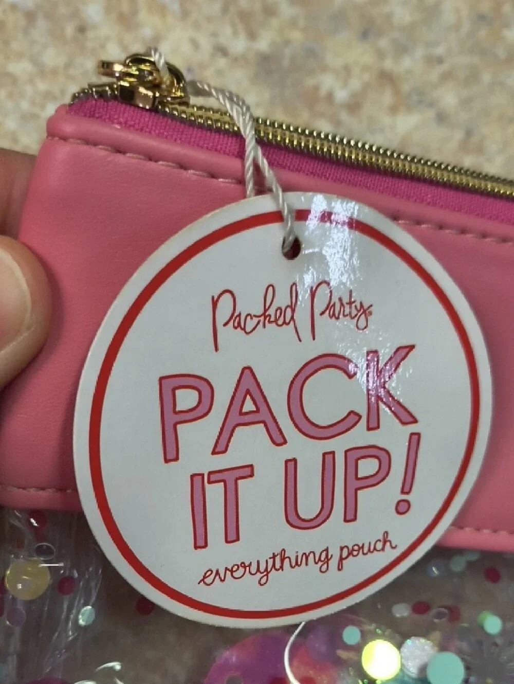 Packed Party clear pouch